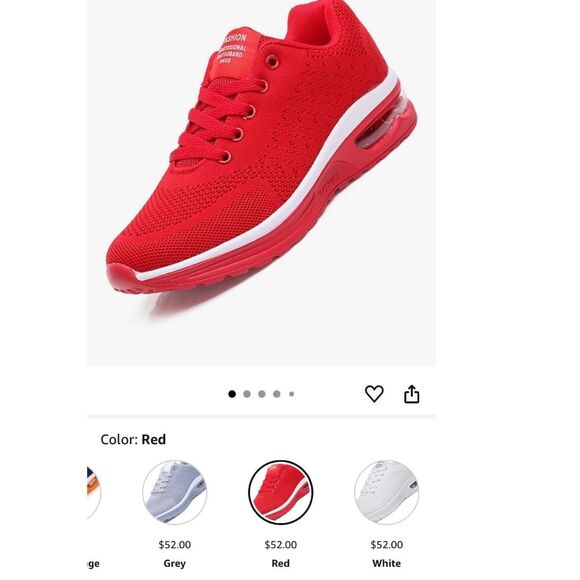 Bright Red Chunky Workout Running Sneaker MENS US 13 / EU 46 - Picture 2 of 7